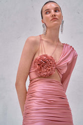 Floral Caramel Dress